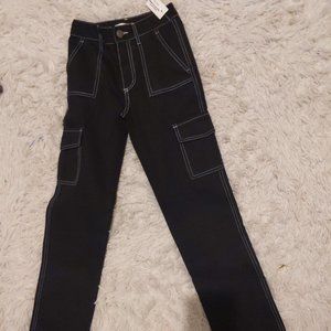 Girls size 7 Black cargo pants